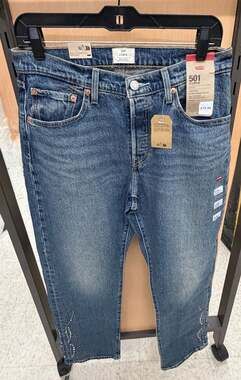 Levi's Original 501 Cropped Jeans Size 27